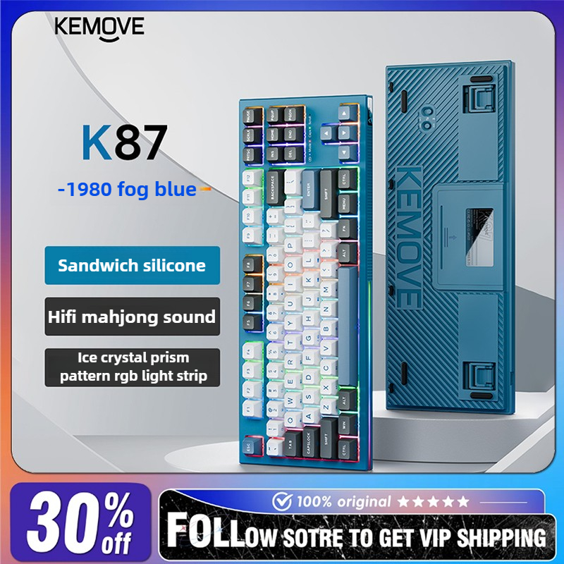 Esports Gaming Business - KEMOVE K87 لوحة المفاتيح الميكانيكية سماعة