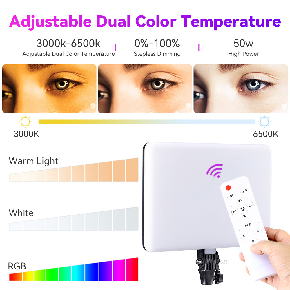 RGB 14 ''LED الفيديو الضوئي ال - مراجعة Led Light Panel Stream وسعره