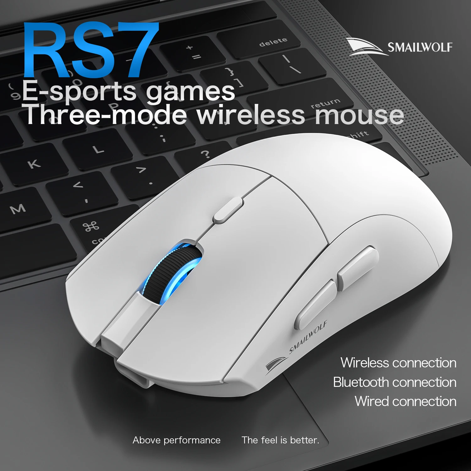 SMAILWOLF RS7 ماوس الألعاب بلو - مراجعة Esports Gaming Business وسعره