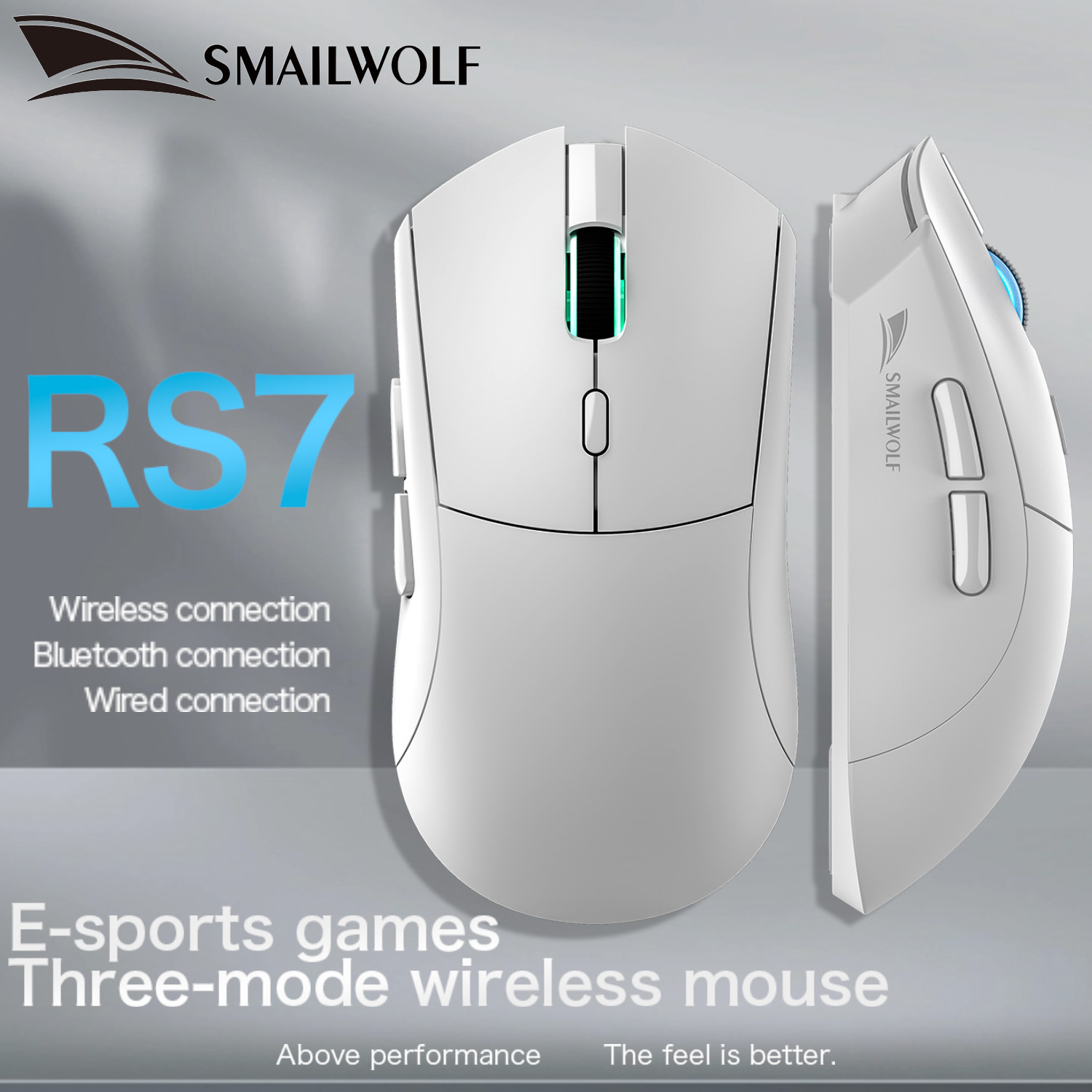 SMAILWOLF RS7 ماوس الألعاب بلو - مراجعة Esports Gaming Business وسعره