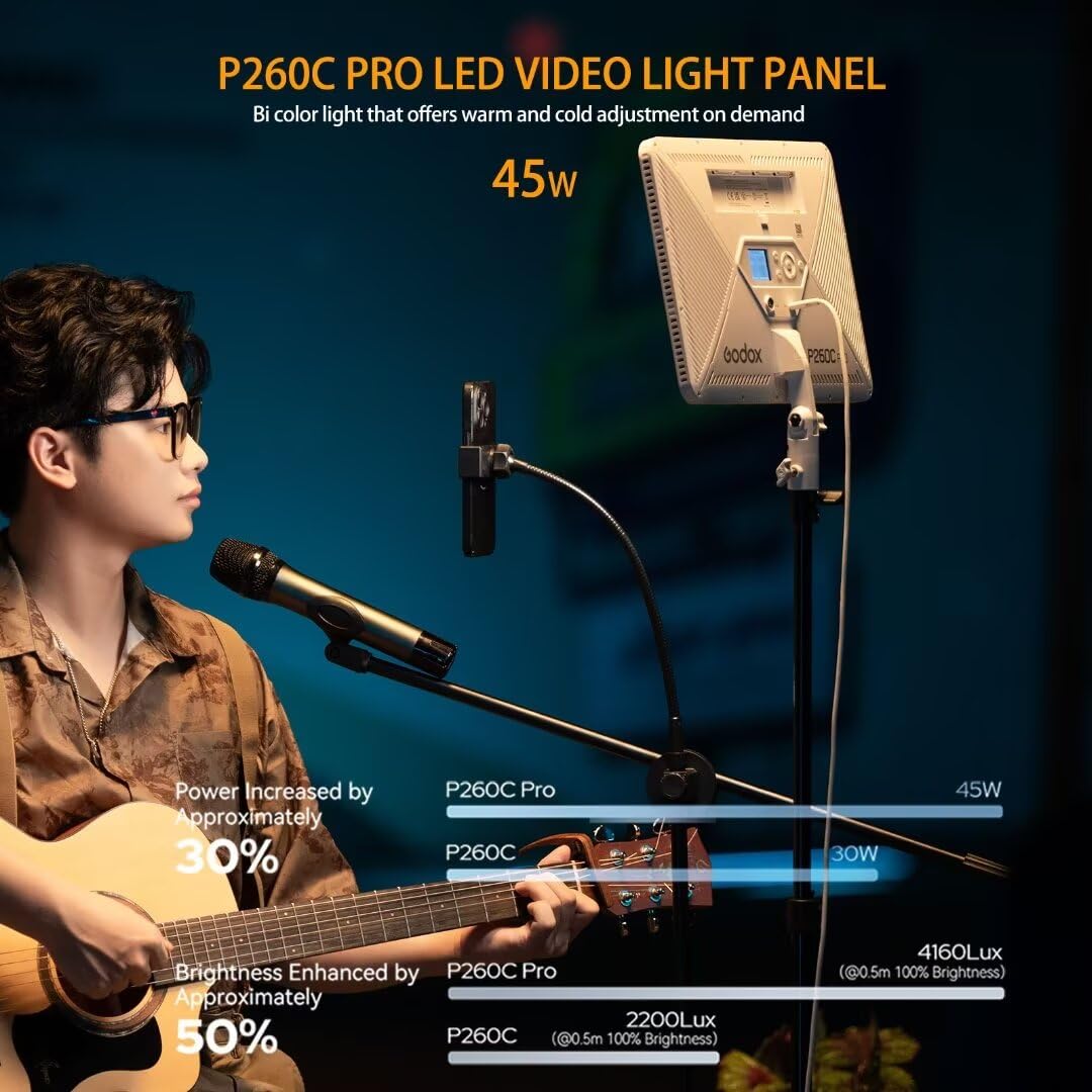 Godox P260C Pro LED لوحة إضاءة - مراجعة Led Light Panel Stream وسعره