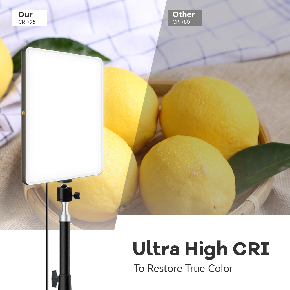 عكس الضوء LED الفيديو الضوئي ل - مراجعة Led Light Panel Stream وسعره